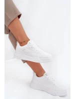 Dámské Tenisky Na Platformě Big Star SS274590 HI-POLY SYSTEM Bílé