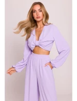 M862 Široké kalhoty - fialové