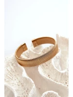 Dámský elastický zlatý náramek z nerezové oceli