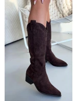 Kozačky na podpatku  model 222528 Step in style