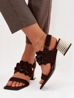 Sandály na podpatku model 225347 Step in style