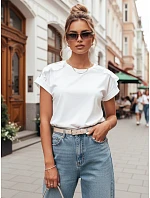 Dámské boho tričko EKOSTIA ecru FashionStreet RY2345 Dámské boho tričko EKOSTIA ecru FashionStreet RY2345