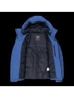 Pánská zimní sportovní modrá bunda s kapucí CMP (34K0167/M969)