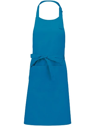 Kariban K 885 Zástěra s laclem 20.K885 tropical blue