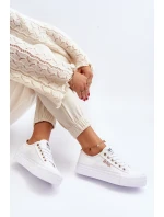 Bílé Dámské Tenisky na Platformě Lee Cooper LCW-24-31-2725