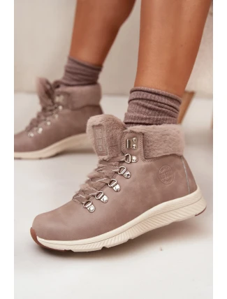 Dámské trapery s kožíškem Big Star – šedé