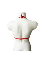 Vrchní díl plavek Push-Up BA122 červený - Selmark