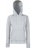 Fruit of the Loom Classic Lady-Fit Hooded Sweat Dámská mikina s kapucí 16.2038 heather grey Fruit of the Loom Classic Lady-Fit Hooded Sweat Dámská mikina s kapucí 16.2038 heather grey