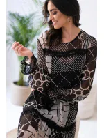 Dámské šaty 9263 Black - Mefese Dámské šaty 9263 Black - Mefese