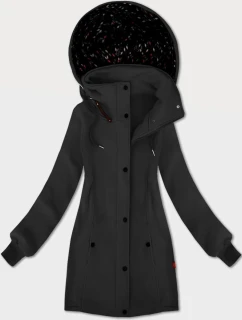 Dámská mikina v grafitové barvě s kapucí a se stojáčkem LHD (AMG-171)