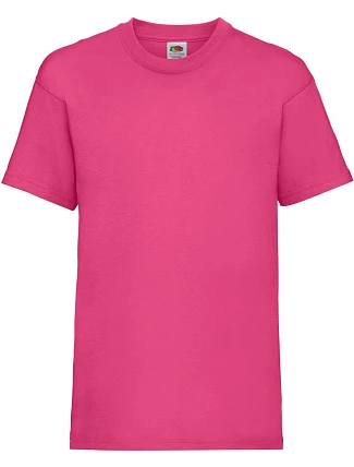 Fruit of the Loom Kids Valueweight T Dětské tričko 16.1033 fuchsia