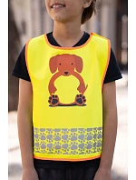 Korntex FUN Dětská bezpečnostní vesta 76.FUNY hi vis yellow/lion Korntex FUN Dětská bezpečnostní vesta 76.FUNY hi vis yellow/lion