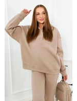 Izolovaná bavlněná souprava, mikina + kalhotami Brooklyn tmavě béžová Izolovaná bavlněná souprava, mikina + kalhotami Brooklyn tmavě béžová