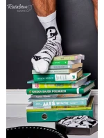 Duhové ponožky se zvířecími motivy Tučňák Orca černá a bílá 2 páry