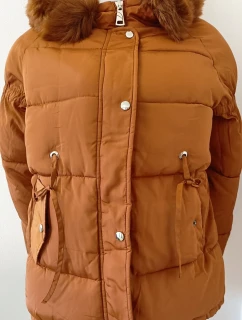 Dámská zimní bunda BX4195.57 písková - FPrice