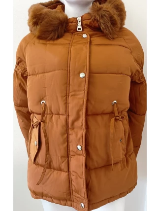 Dámská zimní bunda BX4195.57 písková - FPrice