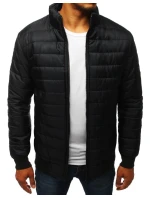 Pánská přechodná prošívaná bunda černá TX3270