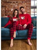 Cornette 671/421 Zimní dlouhé/r Vánoční 3XL-5XL dámské pyžamo