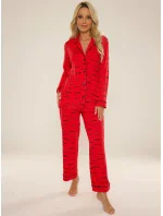 De Lafense 718 Madeleine pyžamo dlouhé/r S-4XL dámské rozepínací De Lafense 718 Madeleine pyžamo dlouhé/r S-4XL dámské rozepínací