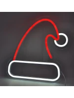 FIGURKA NEONOVÉ SVĚTLO SANTA KLOBOUK