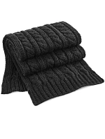 Beechfield B 499 Melírovaná pletená šála 53.0499 black