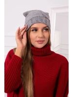 Fleecová čepice Ula K271 šedá