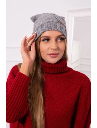 Fleecová čepice Ula K271 šedá