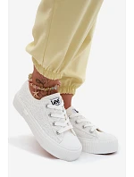 Dámské krajkové tenisky na platformě LEE ISLA LACE WOMEN LOW 50261003.1FG Bílé
