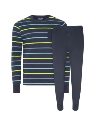 Pánské pyžamo 500008 498 tm.modrá/zelená - Jockey Pánské pyžamo 500008 498 tm.modrá/zelená - Jockey