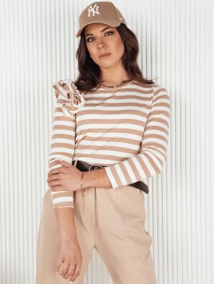 Dámská pruhovaná halenka MORAS béžová FashionStreet RY2349