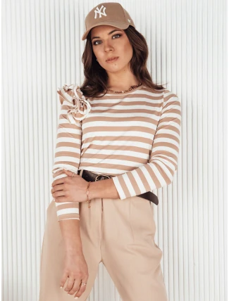 Dámská pruhovaná halenka MORAS béžová FashionStreet RY2349