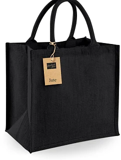 Westford Mill W 413 Jutová nákupní taška Midi 50.0413 black/black