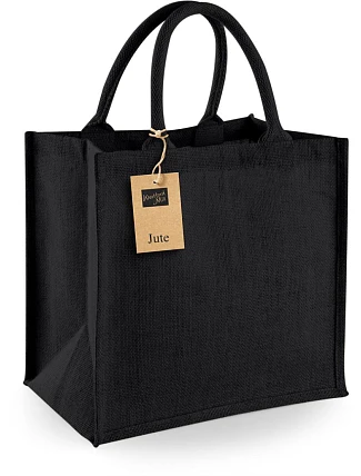 Westford Mill W 413 Jutová nákupní taška Midi 50.0413 black/black