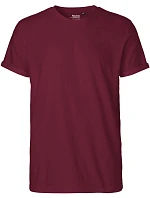 Neutral O 60012 Pánské bio tričko s ohrnutými rukávy 77.6012 bordeaux Neutral O 60012 Pánské bio tričko s ohrnutými rukávy 77.6012 bordeaux