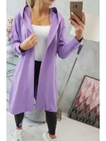 Fialová bunda s potiskem