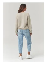 Svetr na zapínání  model 223258 Makadamia