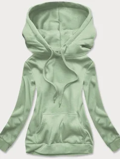 Dámská tepláková mikina v pistáciové barvě (W02-60)