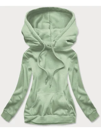 Dámská tepláková mikina v pistáciové barvě (W02-60) Dámská tepláková mikina v pistáciové barvě (W02-60)