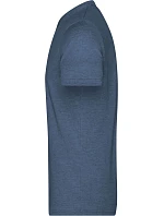 Daiber JN 974 Pánské melírované tričko s výstřihem do V 02.0974 blue melange