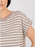 Tričko D12127M02858A tmavě lila Tričko D12127M02858A tmavě lila