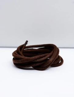 Corbby Hnede voskované silné Tkaničky