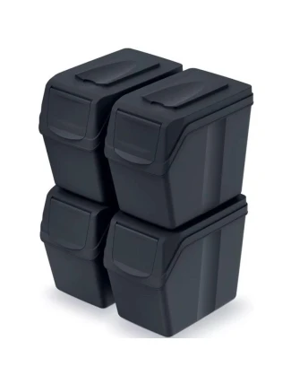 Odpadkový koš 20 l SORTIBOX SET4 PACK ANTHRACITE - konec dětské