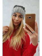 Milano fleecová čepice K203 graphite+grey