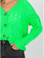 Dámský svetr LC SW 8022 fluo zelená