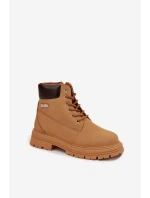 Dámské zateplené trapery na zip Selinda – camel