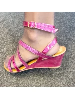 Dámské sandály Nio Nio fuchsiové - Sweet Shoes