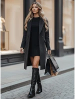 Dámské černé kozačky na podpatku FashionStreet ZY1334 Dámské černé kozačky na podpatku FashionStreet ZY1334