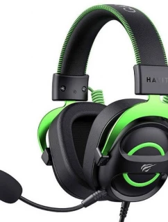 Herní sluchátka Havit H2002E (černá/zelená)