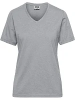 Daiber JN 1807 Dámské pracovní tričko z bio bavlny - Solid 02.1807 grey heather