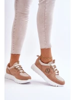Dámská sportovní obuv na platformě Béžove Aisha Dámská sportovní obuv na platformě Béžove Aisha